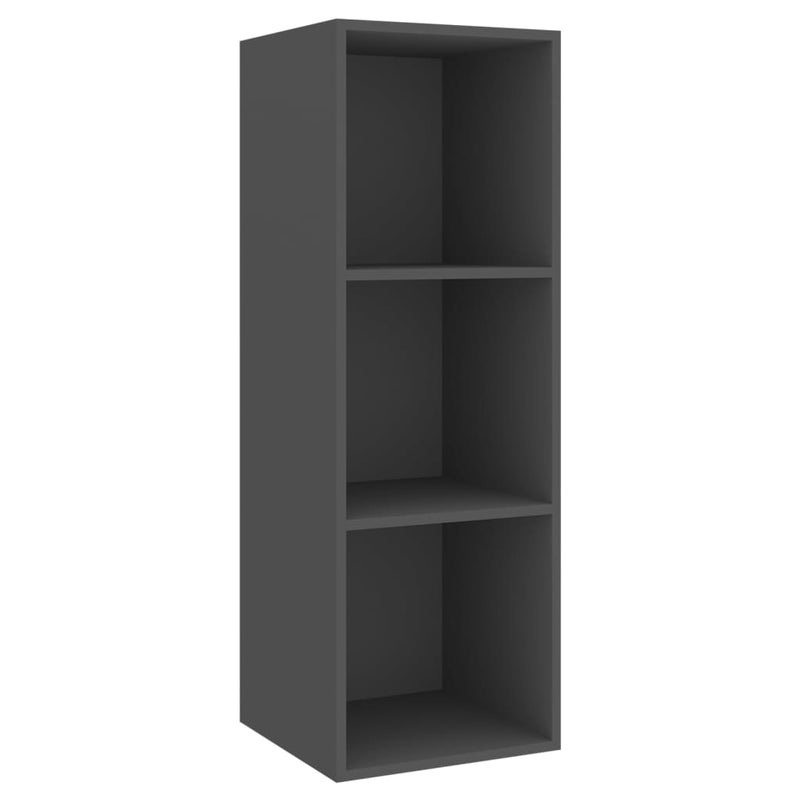 vidaXL 5 Piece TV Cabinet Set Grey Engineered Wood