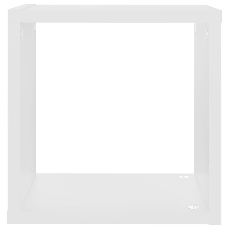 vidaXL Wall Cube Shelves 4 pcs White 26x15x26 cm