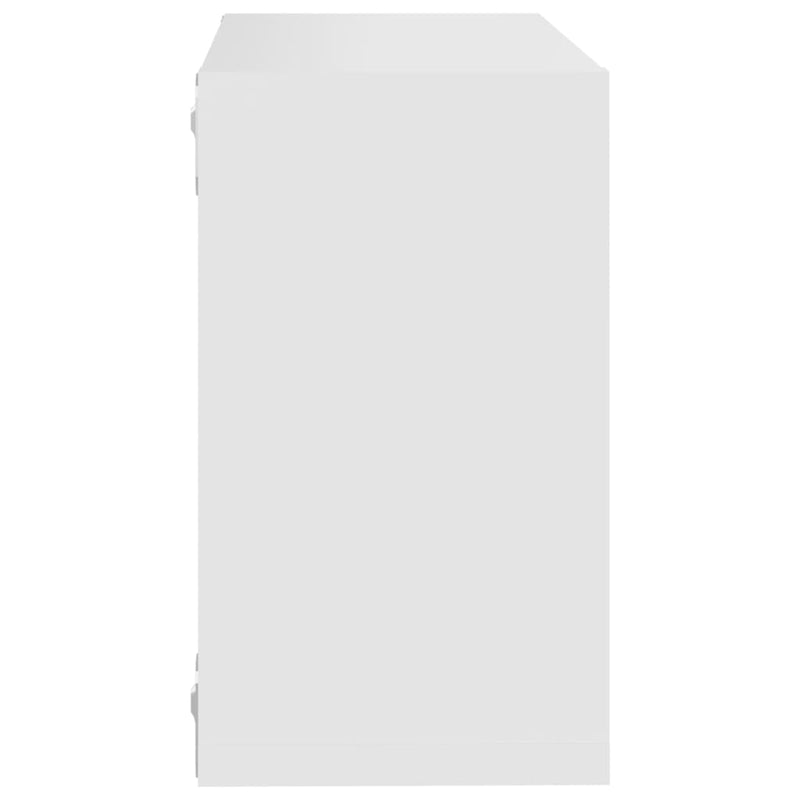 vidaXL Wall Cube Shelves 4 pcs White 26x15x26 cm