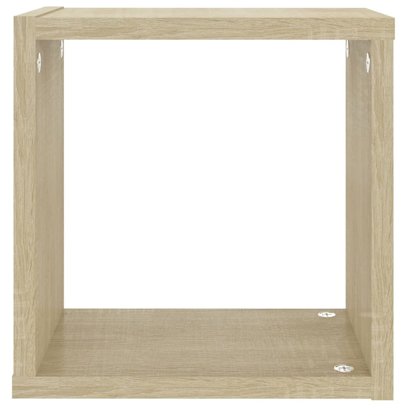 vidaXL Wall Cube Shelves 6 pcs Sonoma Oak 26x15x26 cm