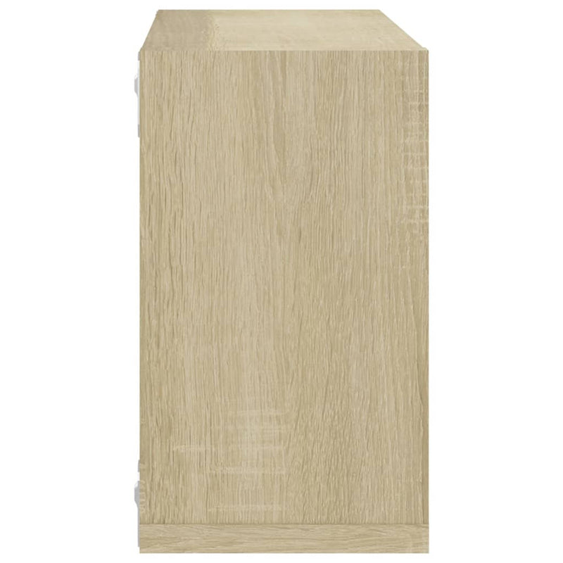 vidaXL Wall Cube Shelves 6 pcs Sonoma Oak 26x15x26 cm