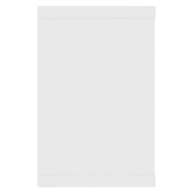 vidaXL Wall Cube Shelves 2 pcs White 60x15x23 cm Engineered Wood