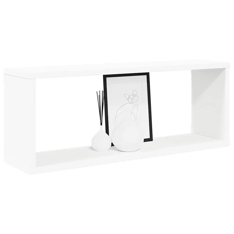 Wall Cube Shelves 6 pcs White 60x15x23 cm Engineered Wood