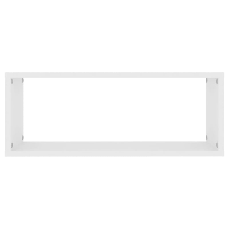 vidaXL Wall Cube Shelves 6 pcs White 60x15x23 cm Engineered Wood