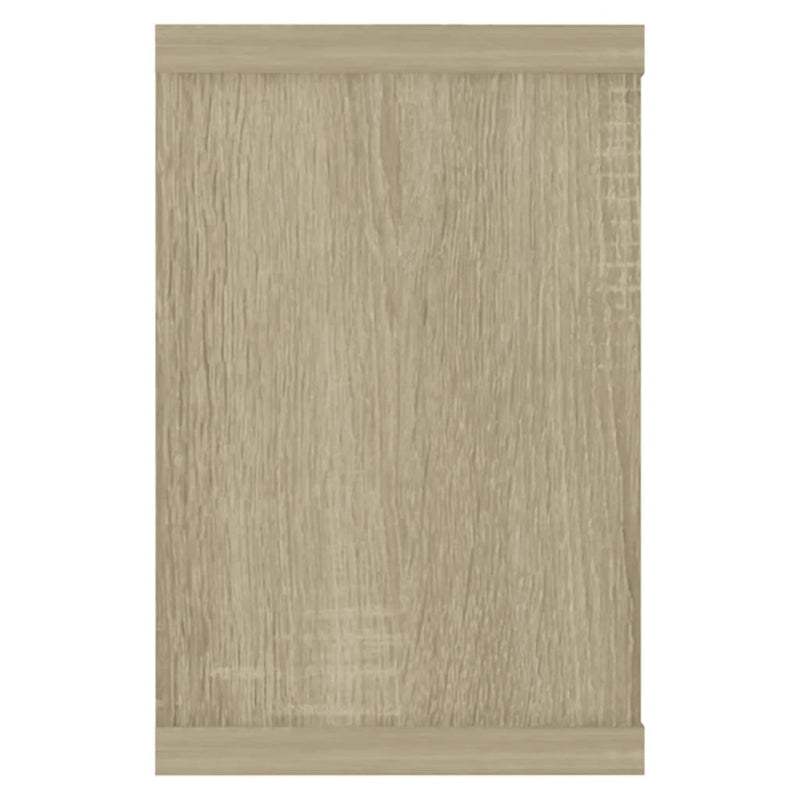 vidaXL Wall Cube Shelves 4 pcs Sonoma Oak 60x15x23 cm Engineered Wood