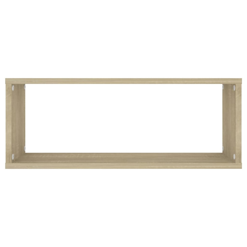 vidaXL Wall Cube Shelves 6 pcs Sonoma Oak 60x15x23 cm Engineered Wood