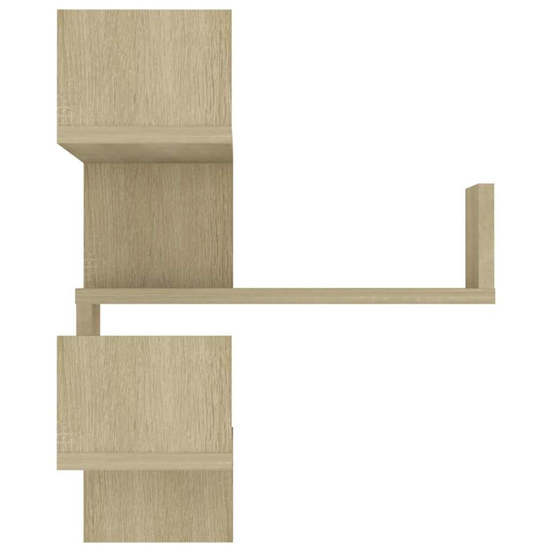 vidaXL Wall Corner Shelves 2 pcs Sonoma Oak 40x40x50 cm Engineered Wood