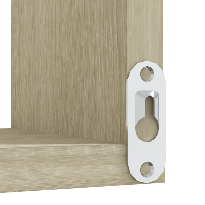 vidaXL Wall Corner Shelves 2 pcs Sonoma Oak 40x40x50 cm Engineered Wood