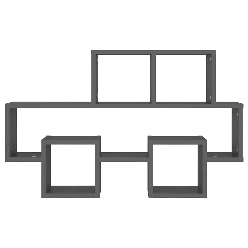 vidaXL Car-shaped Wall Shelf Grey 82x15x51 cm Engineered Wood