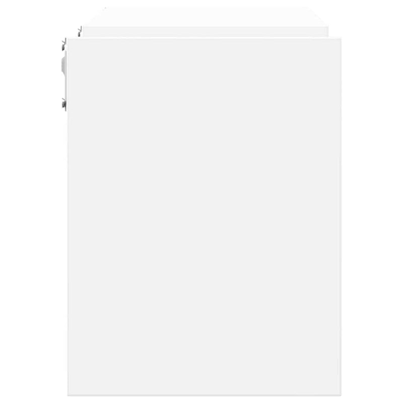 vidaXL Wall Shelves 2 pcs White 100x15x20 cm Engineered Wood