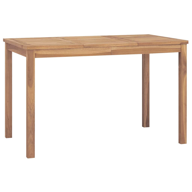 vidaXL Garden Dining Table 120x70x77 cm Solid Teak Wood