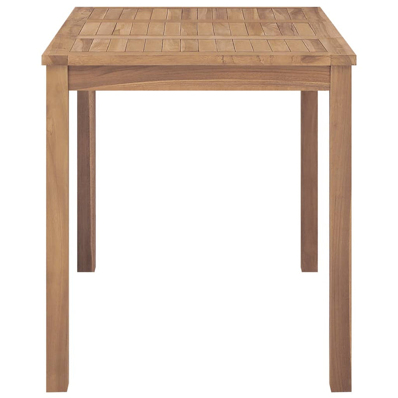vidaXL Garden Dining Table 120x70x77 cm Solid Teak Wood
