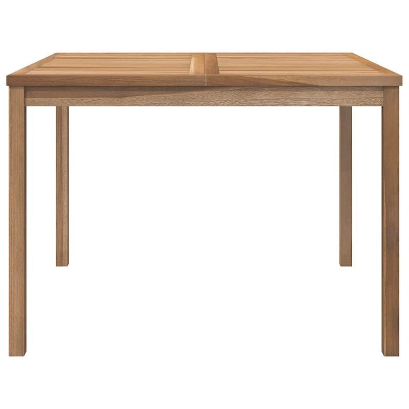 vidaXL Garden Dining Table 110x110x77 cm Solid Teak Wood