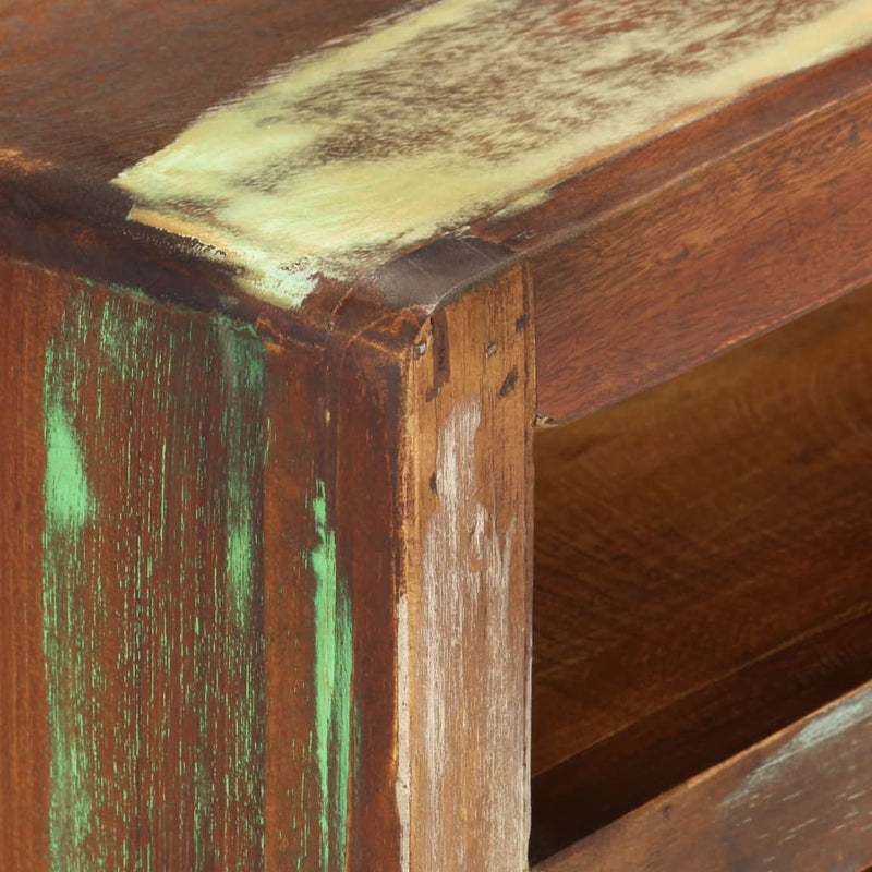 vidaXL TV Cabinet Multicolour 110x30x40 cm Solid Reclaimed Wood
