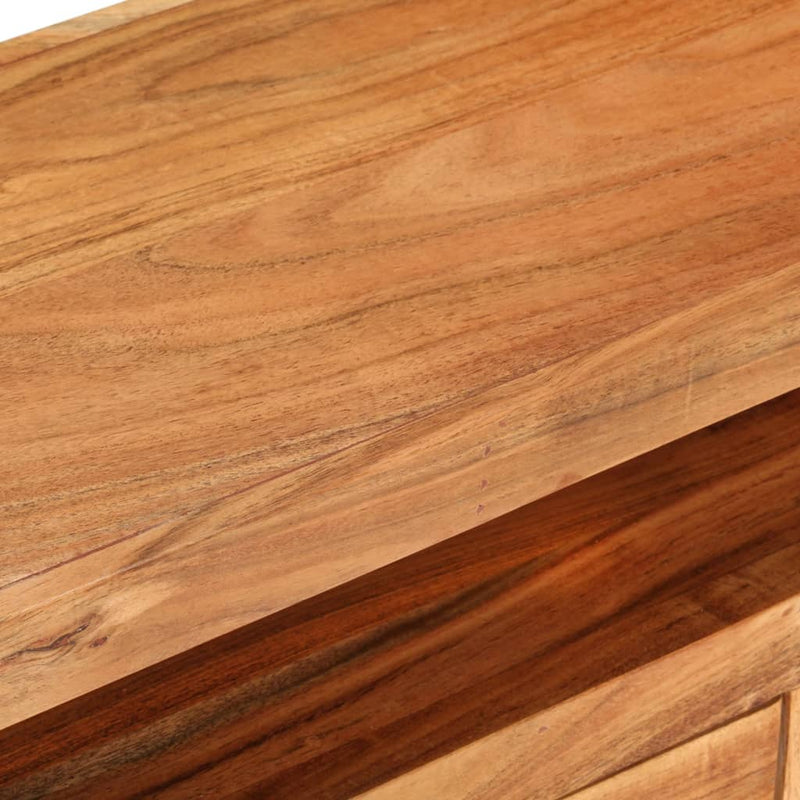 vidaXL TV Cabinet 110x30x40 cm Solid Acacia Wood