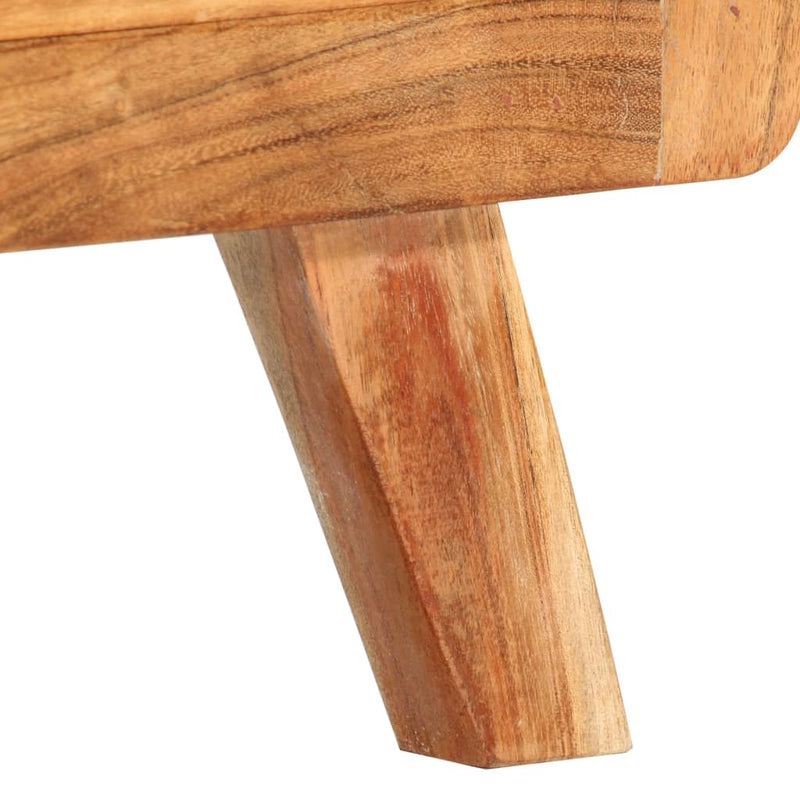 vidaXL TV Cabinet 110x30x40 cm Solid Acacia Wood