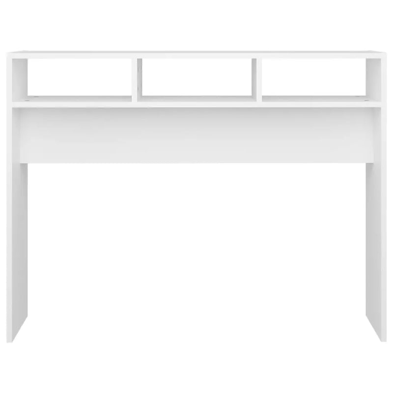 Console Table White 105x30x80 cm Engineered Wood