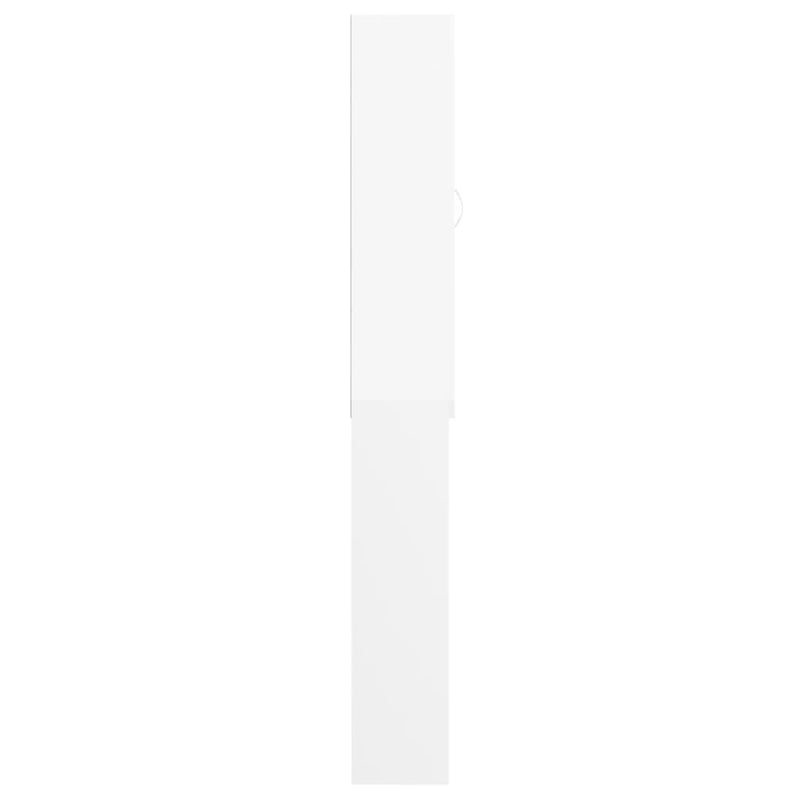 vidaXL Washing Machine Cabinet White 64x25.5x190 cm