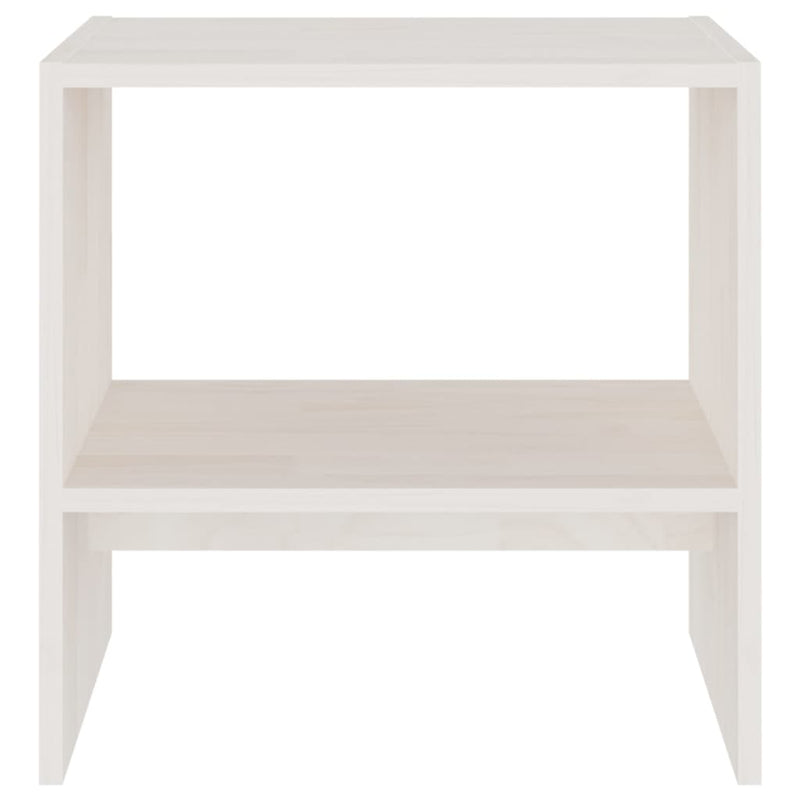 vidaXL Bedside Cabinets 2 pcs White 40x30.5x40 cm Solid Pinewood