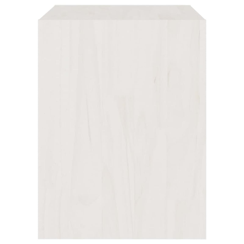 vidaXL Bedside Cabinets 2 pcs White 40x30.5x40 cm Solid Pinewood