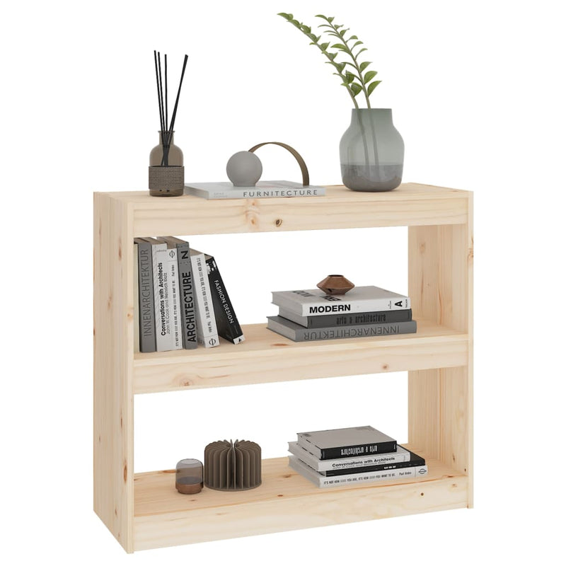 vidaXL Book Cabinet/Room Divider 80x30x71.5 cm Solid Wood Pine