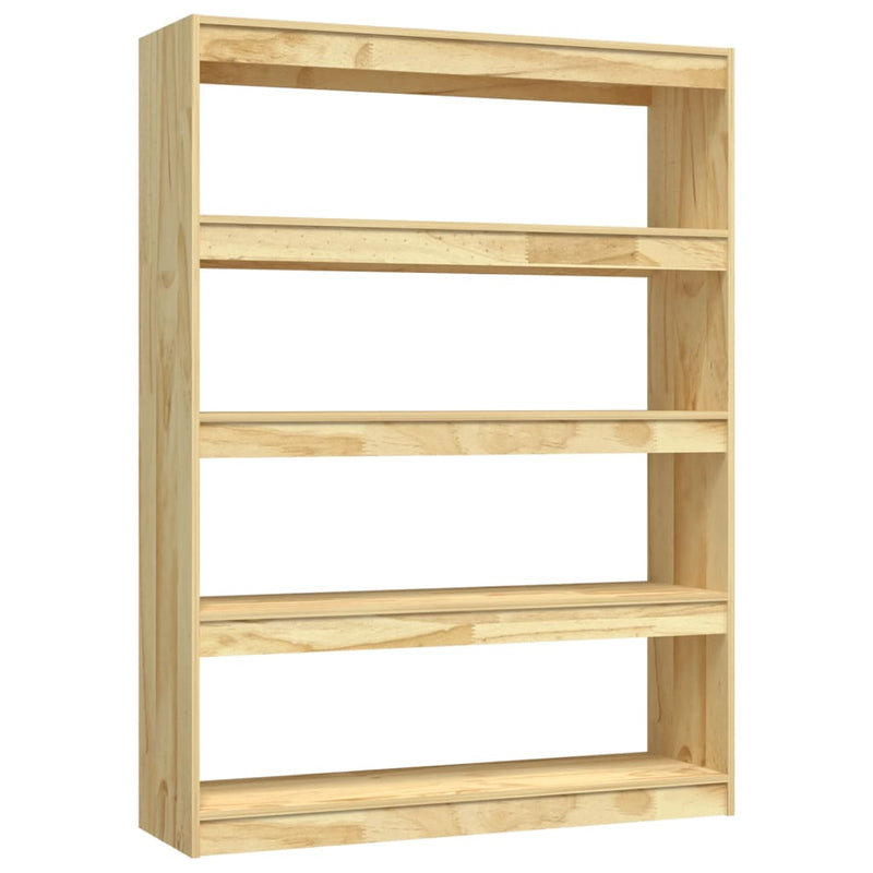 vidaXL Book Cabinet/Room Divider 100x30x135.5 cm Solid Pinewood