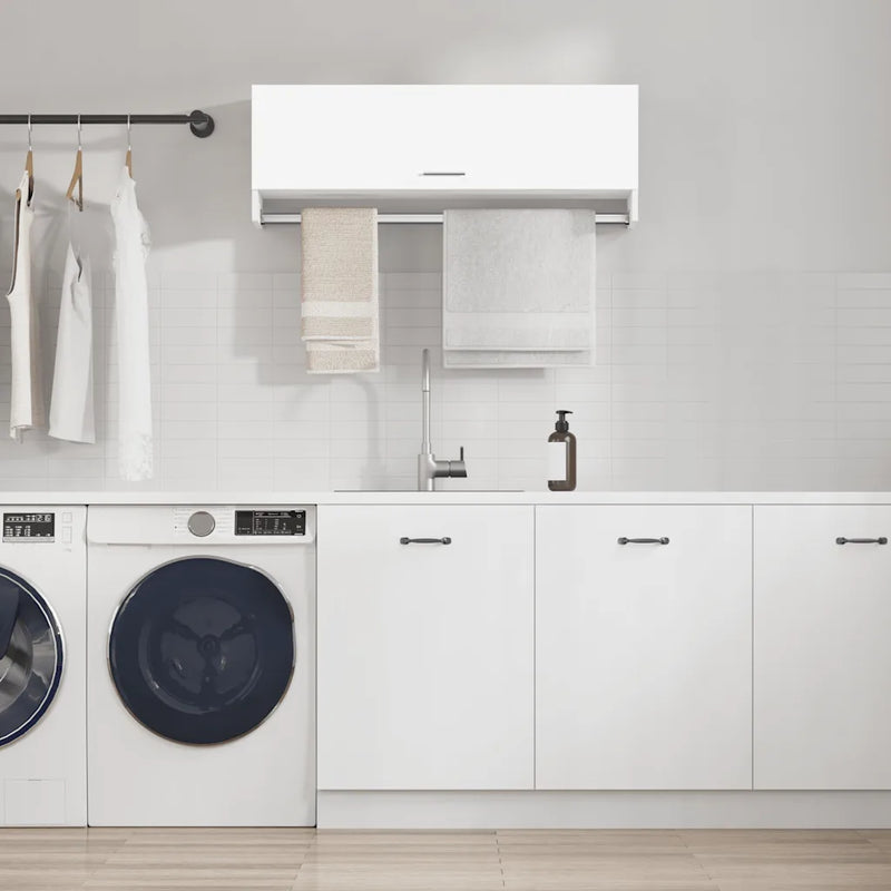 Wardrobe White 100x32.5x35 cm Engineered Wood