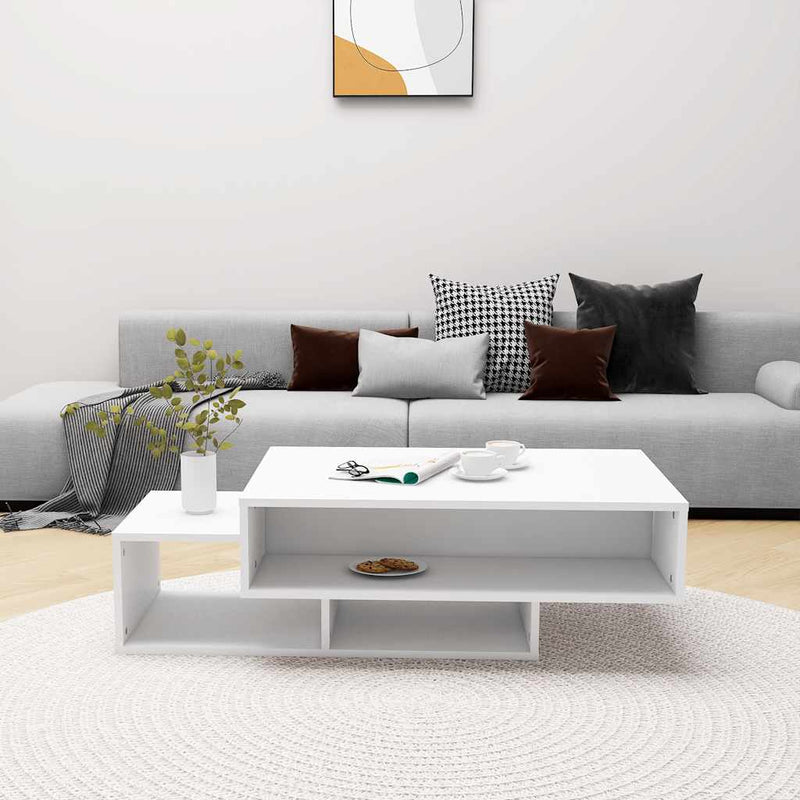 vidaXL Coffee Table White 105x55x32 cm Engineered Wood