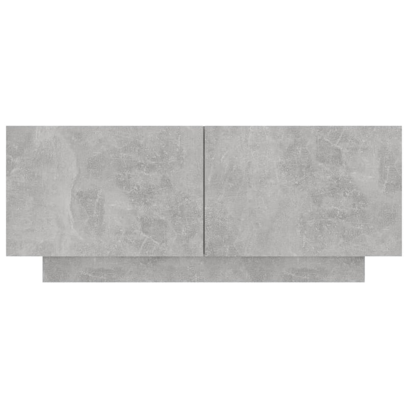 vidaXL Bedside Cabinet Concrete Grey 100x35x40 cm Engineered Wood