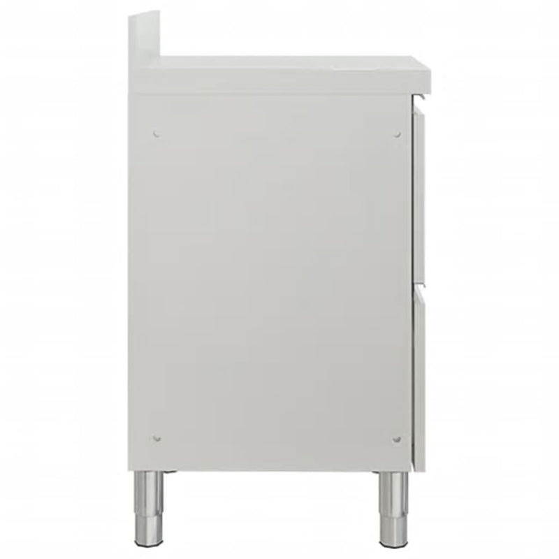 vidaXL Commercial Kitchen Cabinets with 2 Drawers 2 pcs 50x60x96 cm