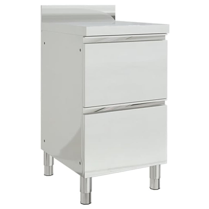 vidaXL Commercial Kitchen Cabinets 2 pcs 50x60x96 cm Stainless Steel