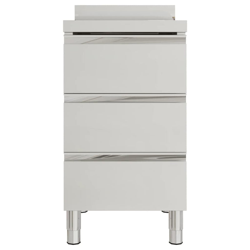 vidaXL Commercial Kitchen Cabinets with 3 Drawers 2 pcs 50x60x96 cm