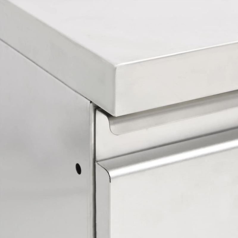 vidaXL Commercial Kitchen Cabinets with 3 Drawers 2 pcs 50x60x96 cm