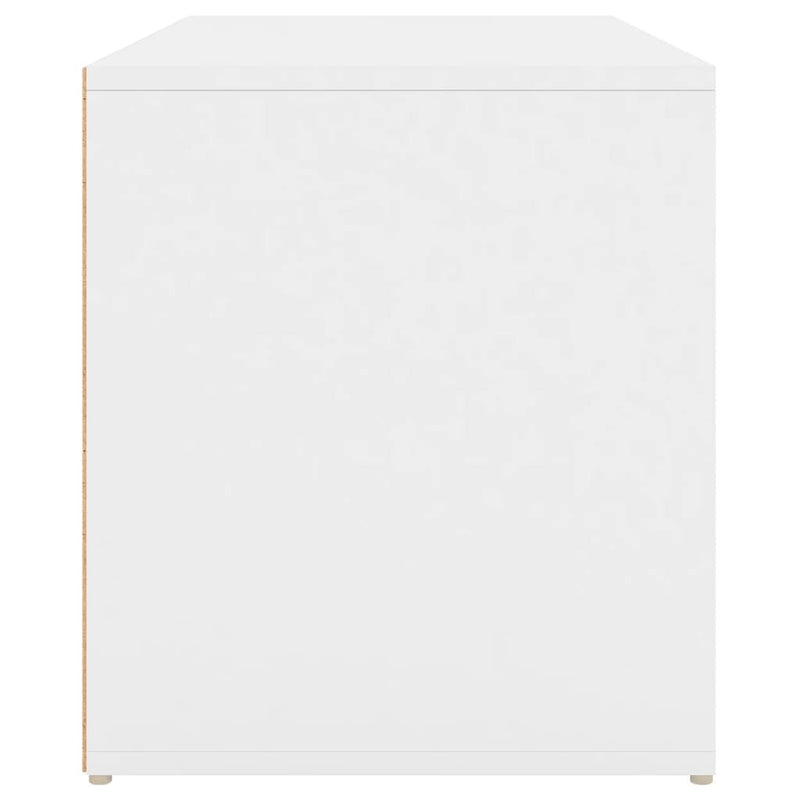 vidaXL Hall Bench 80x40x45 cm White Engineered Wood