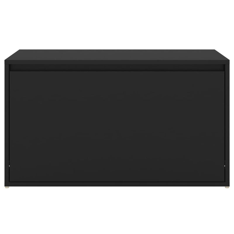 vidaXL Hall Bench 80x40x45 cm Black Engineered Wood