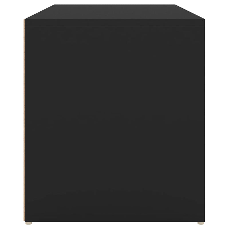 vidaXL Hall Bench 80x40x45 cm Black Engineered Wood