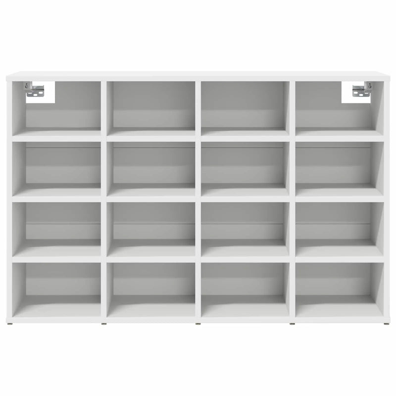 Shoe Cabinet with Shelf White 103 x 30 x 67 cm Engineered Wood