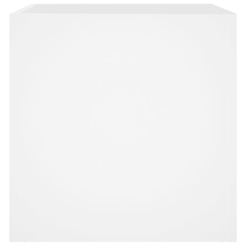 Planter Box White 40x40x40 cm Engineered Wood
