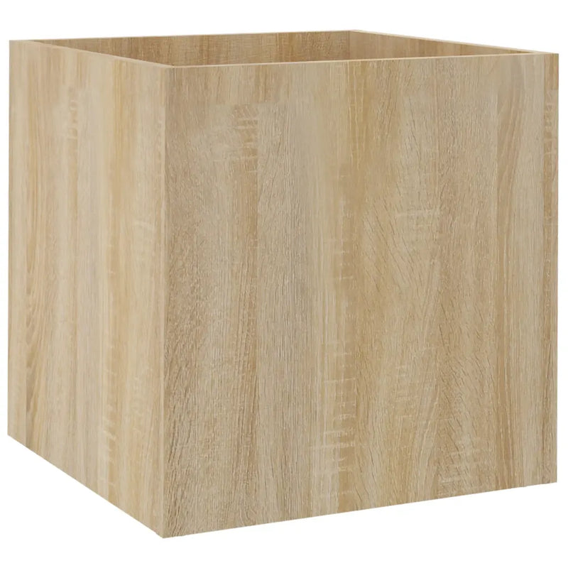 Planter Box Sonoma Oak 40x40x40 cm Engineered Wood