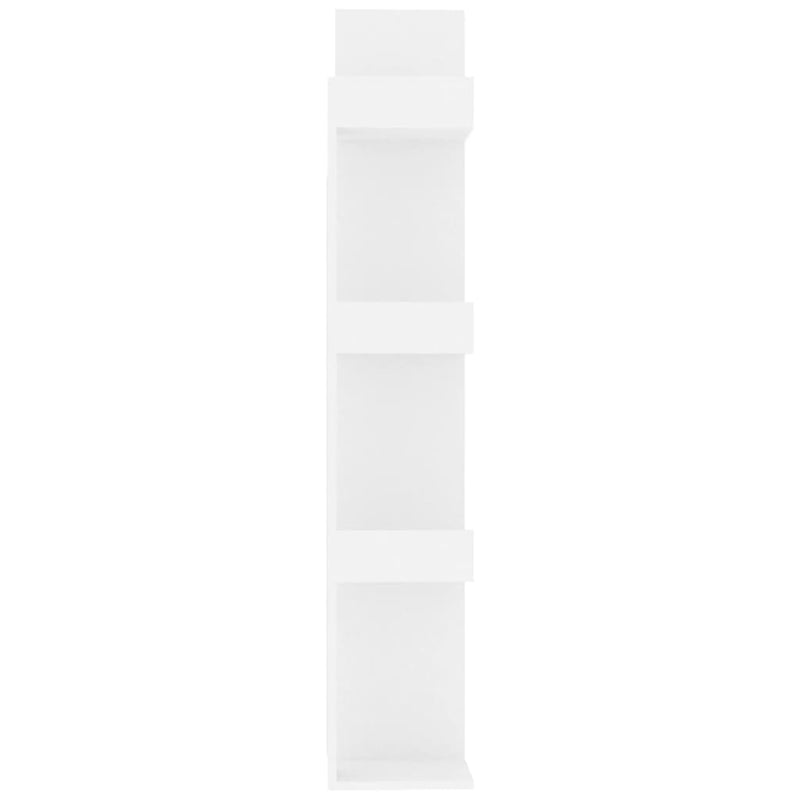 vidaXL Book Cabinet White 48x25.5x140 cm Engineered Wood