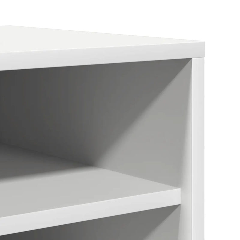 Shoe Cabinet White 31.5x35x90 cm Engineered Wood