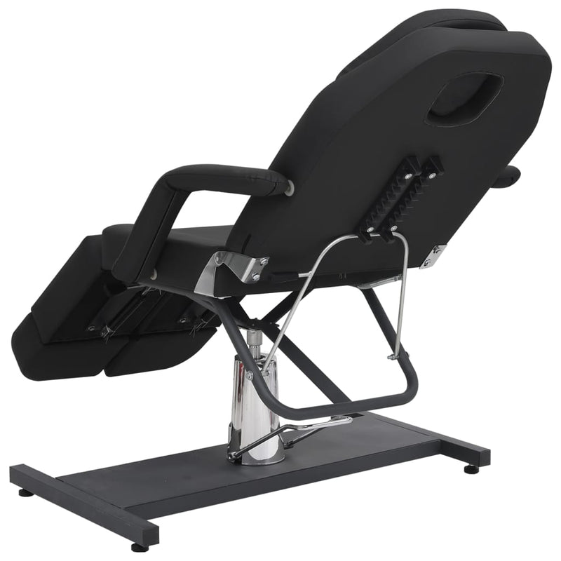 vidaXL Beauty Treatment Chair Faux Leather Black 180x62x78 cm