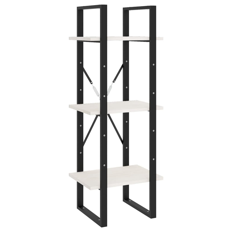 vidaXL 5-Tier Book Cabinet White 40x30x175 cm Pinewood