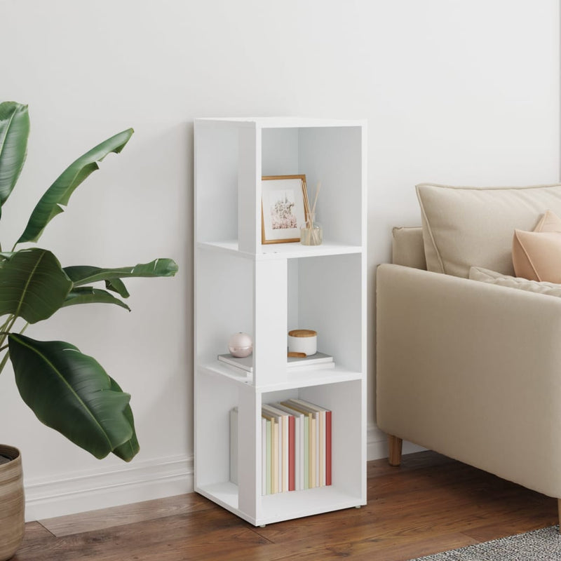 vidaXL Corner Cabinet White 33x33x100 cm Engineered Wood