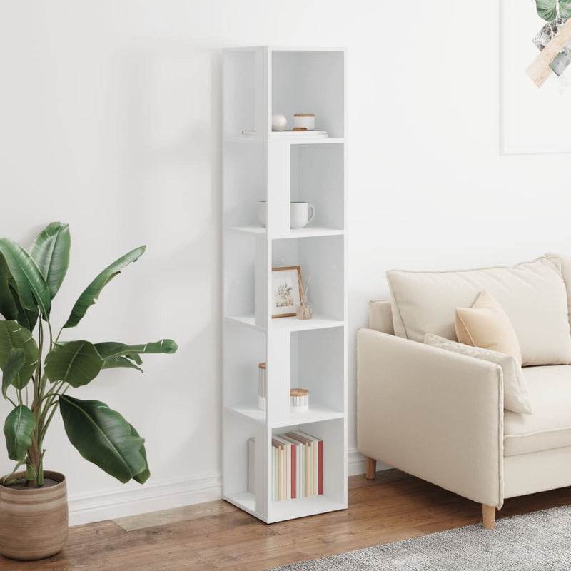 vidaXL Corner Cabinet White 33x33x164.5 cm Engineered Wood