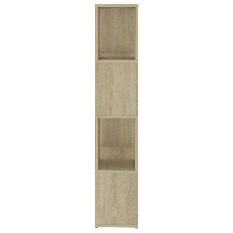 vidaXL Book Cabinet Room Divider Sonoma Oak 60x24x124.5 cm Engineered Wood