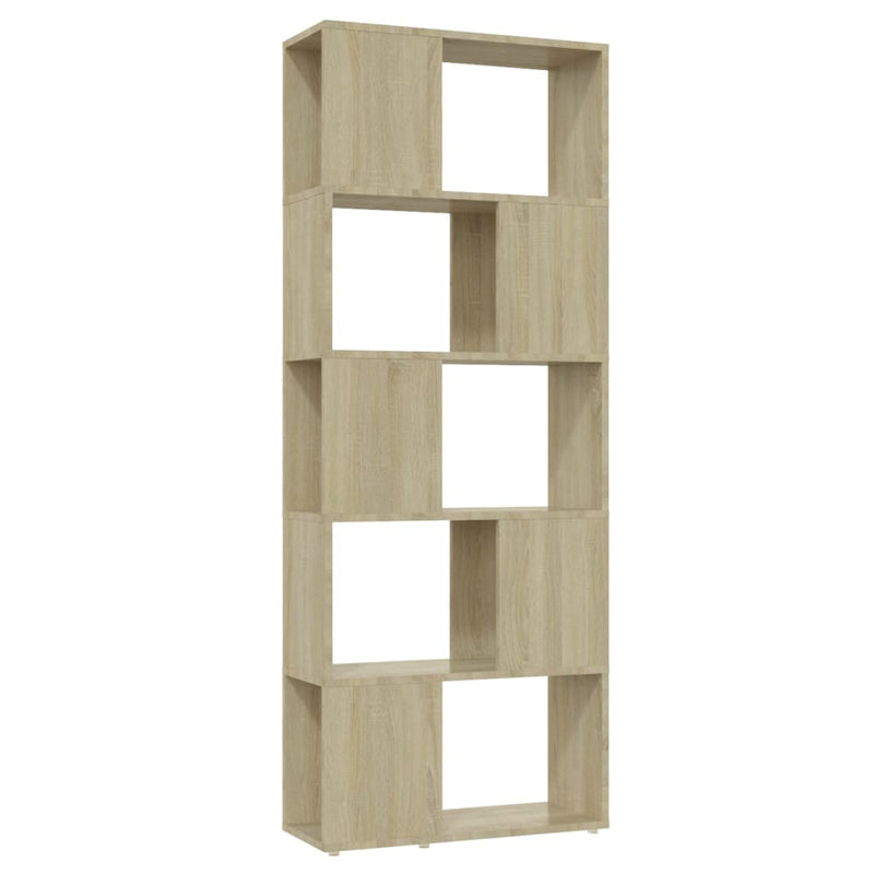 vidaXL Book Cabinet Room Divider Sonoma Oak 60x24x155 cm