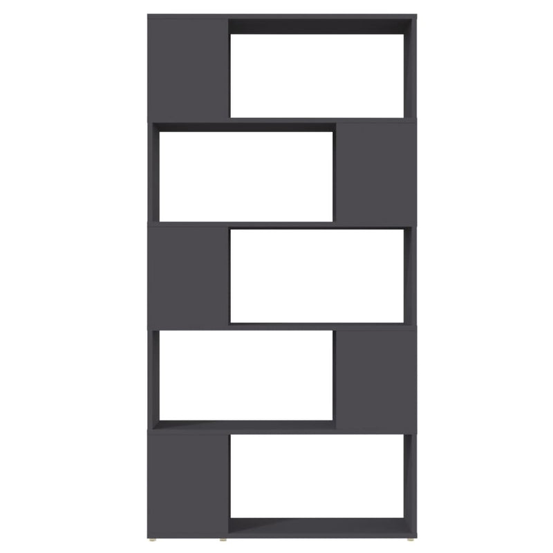 vidaXL Book Cabinet Room Divider Grey 80x24x155 cm Engineered Wood