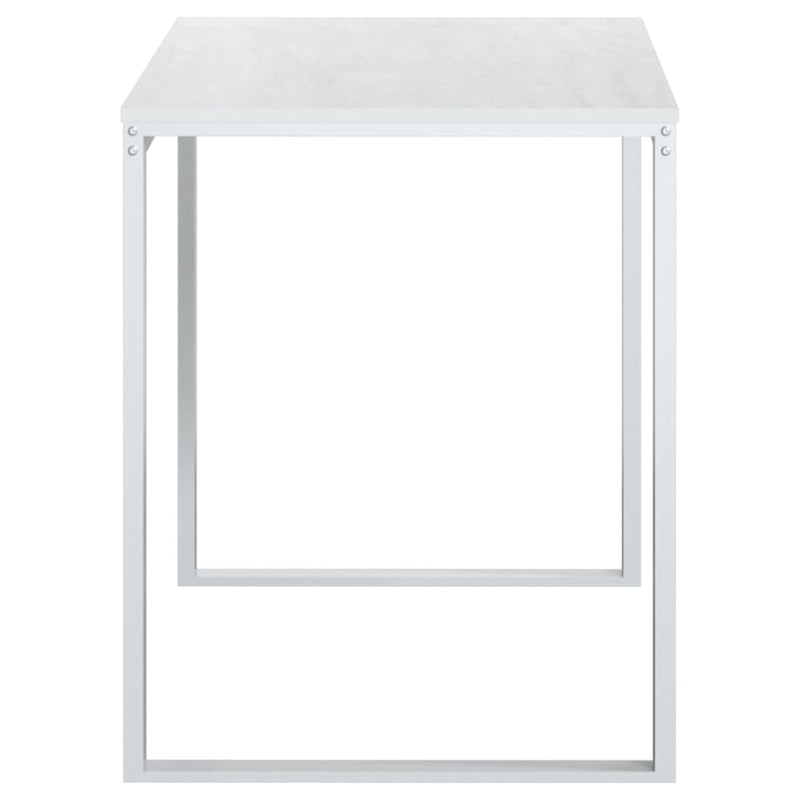 vidaXL Computer Desk White 110x60x73 cm Engineered Wood