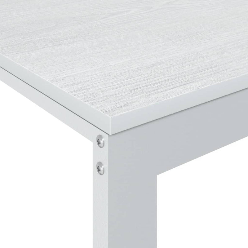 Computer Desk White 110x60x73 cm Engineered Wood